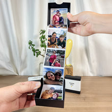 Memory box gift with 10 personalised pictures.