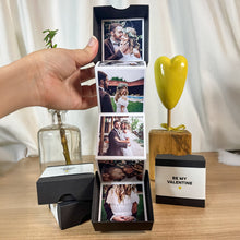 Memory box gift with 10 personalised pictures.