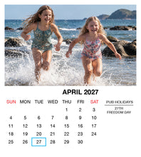 2027 Magnetic Calendar - Layout A