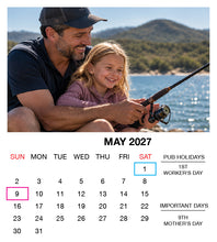 2027 Magnetic Calendar - Layout A