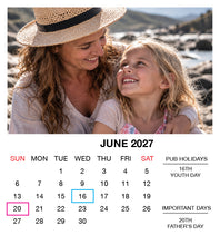 2027 Magnetic Calendar - Layout A