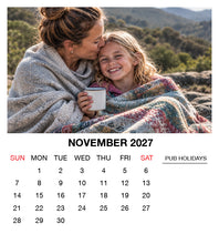 2027 Magnetic Calendar - Layout A