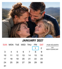 2027 Magnetic Calendar - Layout A