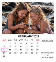 2027 Magnetic Calendar - Layout A