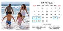 2027 Magnetic Calendar - Layout C
