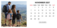 2027 Magnetic Calendar - Layout C